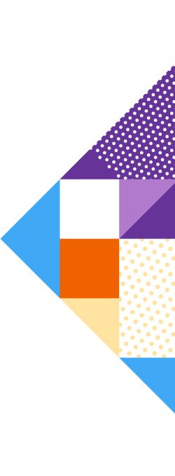 Orange and purple patterned design